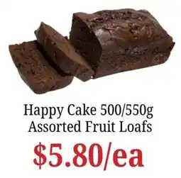 Farmer Jack's Happy Cake Assorted Fruit Loafs offer