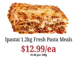 Farmer Jack's Ipastai Fresh Pasta Meals offer