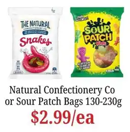 Farmer Jack's Natural Confectionery Co Snakes or Sour Patch Kids offer