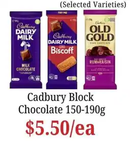 Farmer Jack's Cadbury Block Chocolate offer