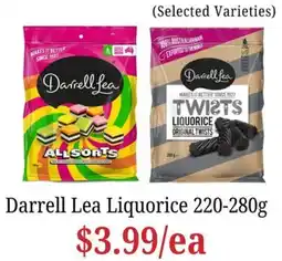 Farmer Jack's Darrell Lea Liquorice offer