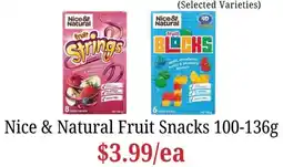 Farmer Jack's Nice & Natural Fruit Snacks offer