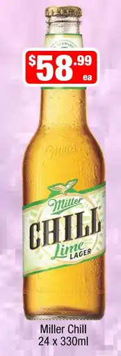 Liquor Stax Miller Chill Lime Lager offer