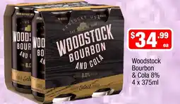 Liquor Stax Woodstock Bourbon and Cola offer