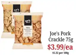 Farmer Jack's Joe's Pork Crackle offer