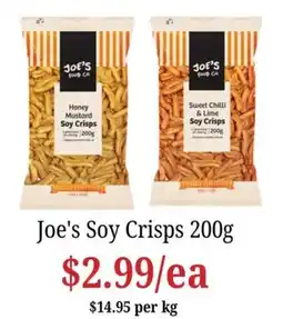 Farmer Jack's Joe's Soy Crisps offer