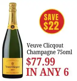 Farmer Jack's Veuve Clicquot Champagne offer