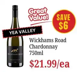 Farmer Jack's Wickhams Road Chardonnay offer
