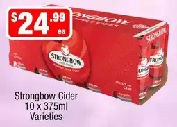 Liquor Stax Strongbow Cider Varieties offer