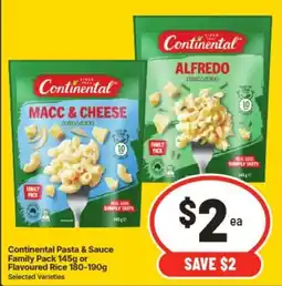 IGA Continental Pasta & Sauce offer