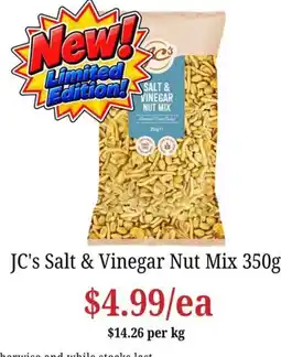 Farmer Jack's JC's Salt & Vinegar Nut Mix offer