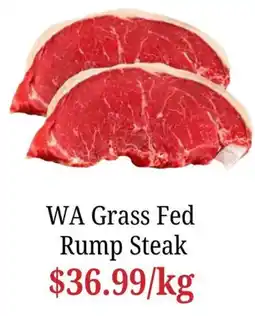 Farmer Jack's WA Grass Fed Rump Steak offer