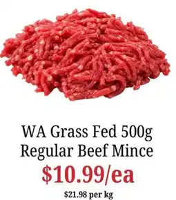 Farmer Jack's WA Grass Fed Regular Beef Mince offer