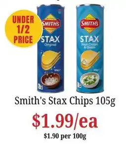 Farmer Jack's Smith's Stax Chips offer