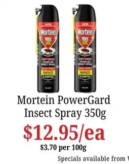 Farmer Jack's Mortein PowerGard Insect Spray offer
