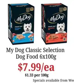 Farmer Jack's My Dog Classic Selection Dog Food offer