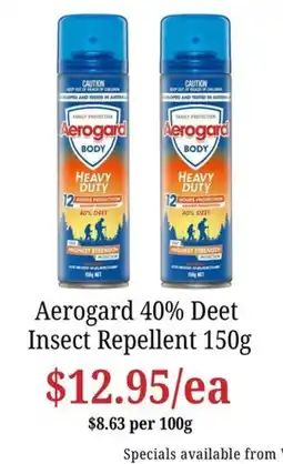 Farmer Jack's Aerogard Insect Repellent offer