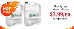 Farmer Jack's Flow Spring Water offer