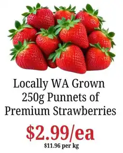 Farmer Jack's Locally WA Grown Premium Strawberries offer