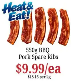 Farmer Jack's BBQ Pork Spare Ribs offer