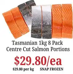 Farmer Jack's Tasmanian Centre Cut Salmon Portions offer