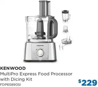 Bing Lee Kenwood MultiPro Express Food Processor With Dicing Kit FDP65890SI offer