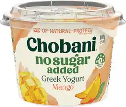 IGA NEW Chobani No Sugar Added Greek Yogurt Mango offer