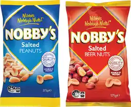 IGA Nobby’s Peanuts or Beer Nuts 350‑375g Selected Varieties offer