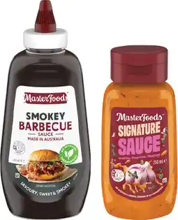 IGA MasterFoods Barbecue Squeezy Sauce 500mL or No Rules Sauce 250mL Selected Varieties offer