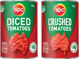 IGA SPC Diced or Crushed Tomatoes 400g Selected Varieties offer