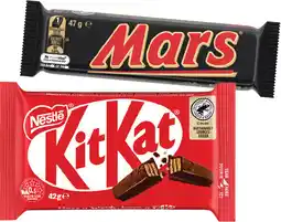 IGA Mars, Nestlé Medium Bars 35‑50g or M&M’s 35‑49g Selected Varieties offer