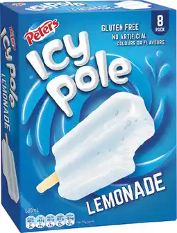 IGA Peters Lemonade Icy Pole offer