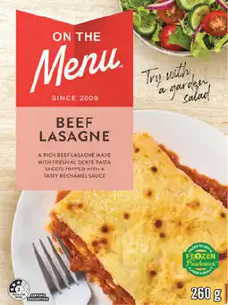 IGA On The Menu Frozen Meal Selected Varieties offer