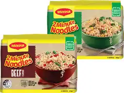 IGA Maggi 2 Minute or Fusian Mi Goreng Noodles 5 Pack Selected Varieties offer