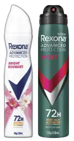 IGA Rexona Advanced Protection 72hr Antiperspirant Spray Selected Varieties offer
