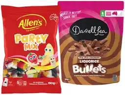 IGA Allen’s Medium Bag 130‐200g or Darrell Lea Chocolate Share Pack 150‐204g Selected Varieties offer