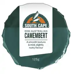 IGA South Cape Mini Camembert or Brie Cheese 125g offer