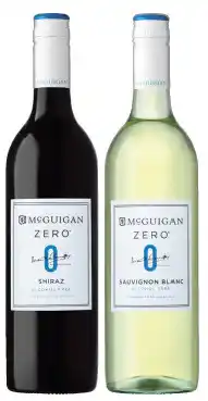 IGA Mcguigan Zero Sauv Blanc or Shirza 750mL offer