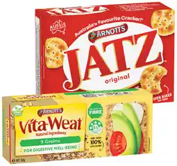 IGA Arnott’s Jatz 225g, Vita-Weat Wholegrains Crispbreads or Clix 250g Selected Varieties offer