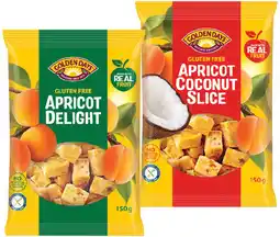 IGA Golden Days Apricot Delight or Apricot Coconut Slice 150g offer
