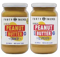 IGA Forty Thieves Peanut Butter Crunchy or Not Too Smooth 375g offer