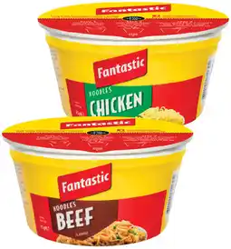 IGA Fantastic Bowl Noodles Selected Varieties offer