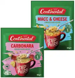 IGA Continental Cup a Pasta 50‑59g Selected Varieties offer