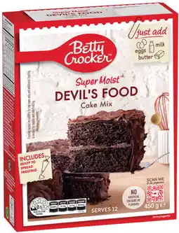 IGA Betty Crocker Super Moist Baking Mix Selected Varieties offer
