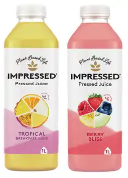 IGA Impressed Pressed Juice Selected Varieties offer