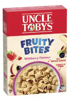 IGA Uncle Tobys Fruity Bites Wildberry Flavour offer