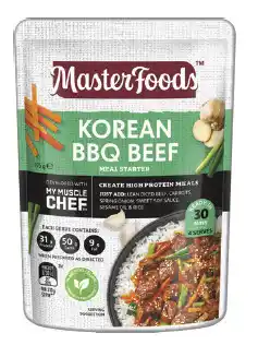 IGA MasterFoods My Muscle Chef Recipe Base Selected Varieties offer