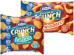 IGA Birds Eye Golden Crunch Lattice or Sidewinders Potato Chips 750g offer