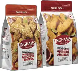 IGA Ingham’s Chicken Tenders or Buffalo Wing Dings 1kg Selected Varieties offer