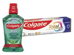 IGA Colgate Total Premium Toothpaste 115g or Plax Mouthwash 500mL Selected Varieties offer